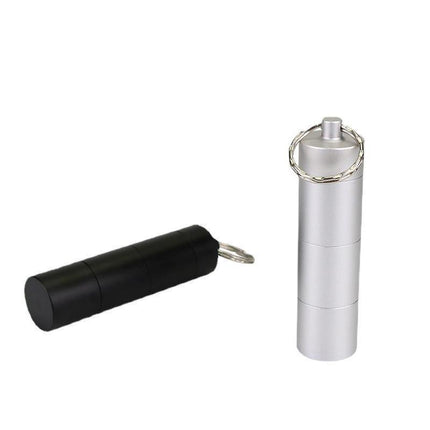 Mini Keychain Aluminum Pill Container Waterproof Medicine Holder Case Keyring - Aimall
