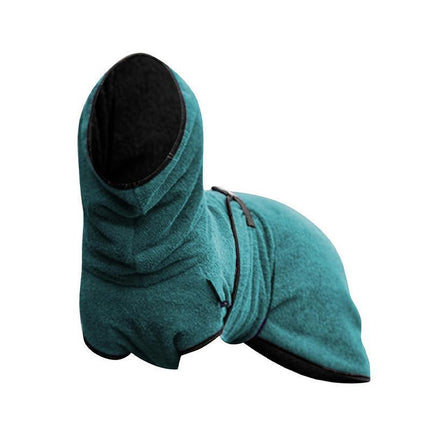 Pet Bathrobe Clothes Dog Towel Drying Robe Soft Warm Super Absorbent Lake Blue - Aimall