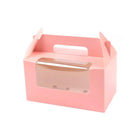 25pcs Portable Cupcake Packaging Box with Transparent Window for Easy Opening