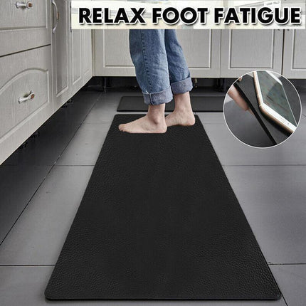 44x180cm Non-Slip Waterproof Kitchen Door Mat Floor Rug Carpet Anti-Oil Easy Clean - Aimall