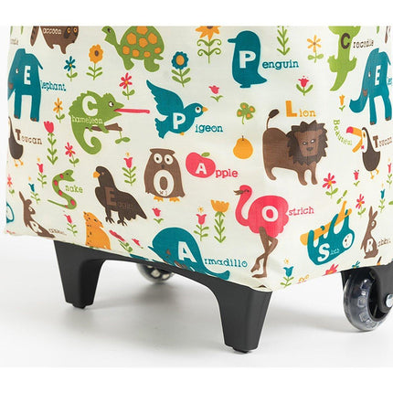Lightweight Folding Shopping Cart Trolley with Wheels Retractable Tote Bag