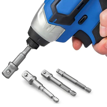 8pcs Hex Shank Socket Adapter Set 1/4 3/8 1/2 Inch Impact Driver Drill Bits