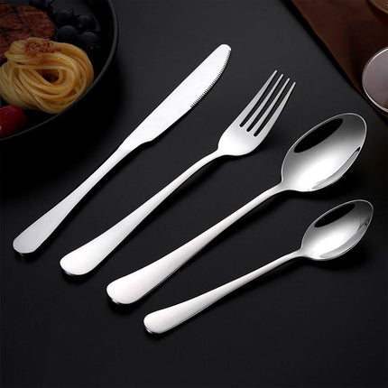 2pcs Stainless Steel Cutlery Set 5pcs Forks Spoons Knives Dining Utensils Hotel