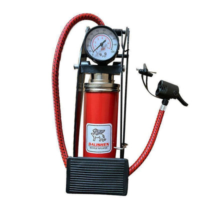 High Pressure Foot Pump Bicycle Ball Motorbike Car Type Inflator Tire Air Pump - Aimall