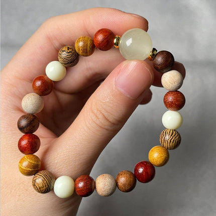 Elegant Wood Bracelet Crafted in New Chinese Style Sophisticated Accessory