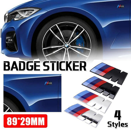 REPLACEMENT M SPORT LOGO BADGE STICKER TRUNK FITS BMW M, 3, 5, X Series - Aimall