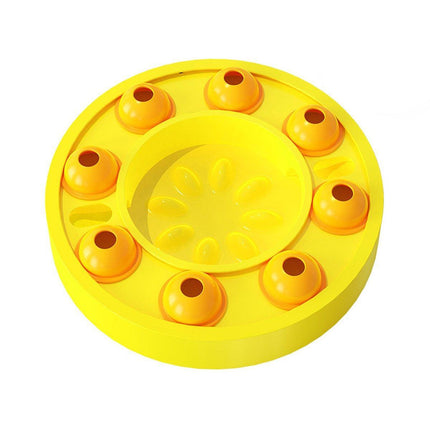 Interactive Slow Feeder Toy for Dogs Cats Pet Puzzle Hidden Treat Food Dispenser