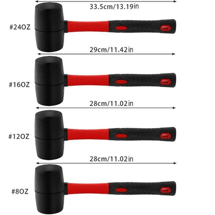 4Sizes Multifunctional Rubber Plastic Hammer Wood Floor Mallet Tool Small Hammer