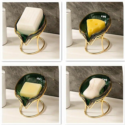 Soap Box Punch-free Bathroom Soap Tray Drain Storage Rack Household Soap Holder