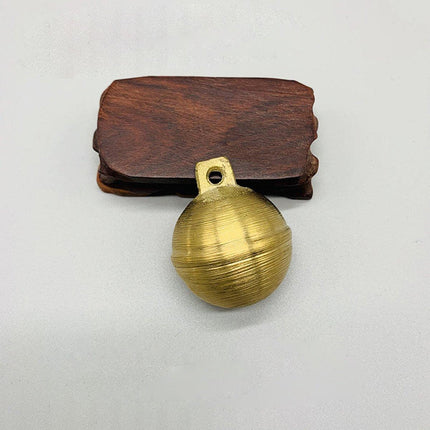2PCS Small Brass Bell Cow Horse Sheep Grazing Copper Bells Loud Copper Bells Pet