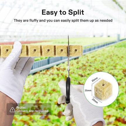 25X25 Type 100 Grain/Bag Soilless Culture Hydroponic Seedling Rock Wool Substrate