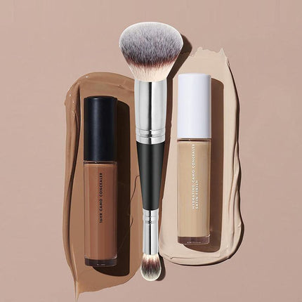 Double Ended Makeup Brush Liquid Foundation Powder Eyeshadow Cosmetic Brush Tool - Aimall