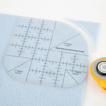 Multifunctional Acrylic Quilting Ruler Non-Slip Corner Round Edge DIY Sewing