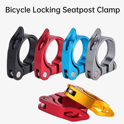 Quick Release Bicycle Seat Tube Clamp Multi Color Lever Lock Cycling Accessories