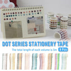9pcs Dot Paper Tape Gradient Stickers for DIY Handbook Scrapbooking Supplies