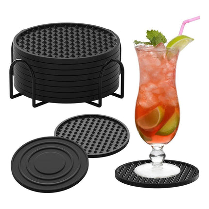 6pcs Silicone Coaster Non-slip Heat Resistant Table Mats Tea Cup Drink Holder