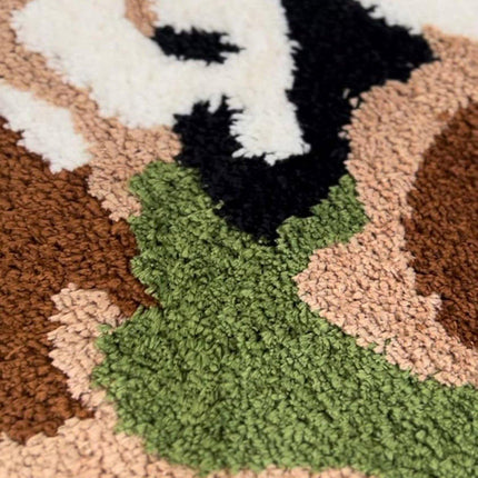Mushroom Shaped Bathroom Mat Absorbent Non Slip Cartoon Rug Soft Mat