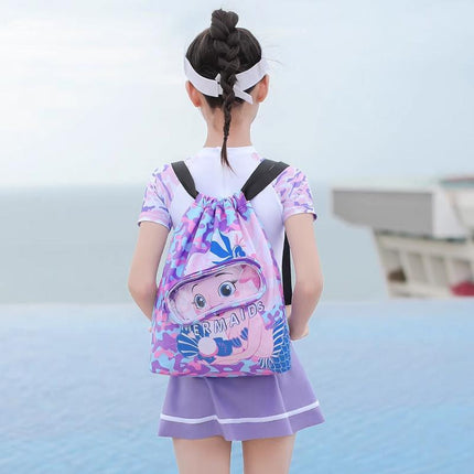 Children Waterproof Swim Backpack Durable Storage Bag Beach Pool Outdoor Travel - Aimall