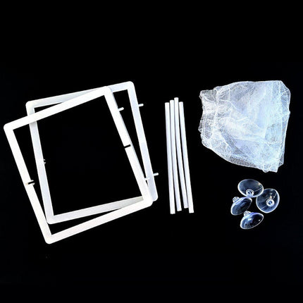 2pcs Fish Breeding Hatchery Box Juvenile Isolation Net Fry Spawning Incubator