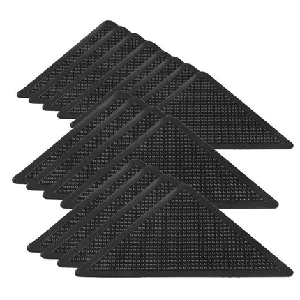4/8/16PCS Carpet Mat Grippers Anti Slip Rubber Rug Sticker Skid Tape Reusable - Aimall