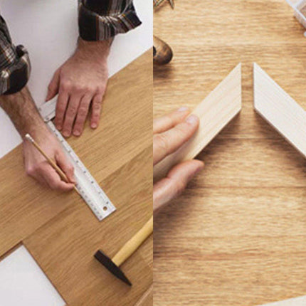 300MM Multifunctional Angle Ruler with 180 Degree Protractor Level Woodworking Tool