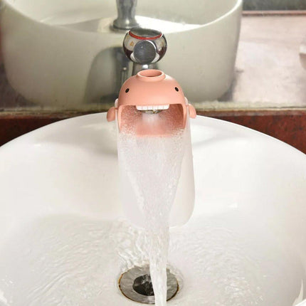 2PCS Cartoon Animal Faucet Extender Bathroom Sink Tap Water Splash Guard Device