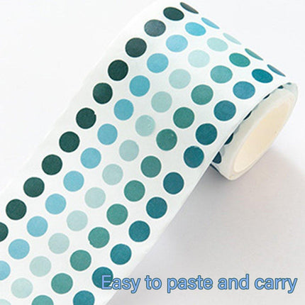 9pcs Dot Paper Tape Gradient Stickers for DIY Handbook Scrapbooking Supplies
