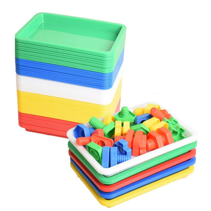 5pcs Plastic Fruit and Vegetable Tray for Storage and Organization in Kitchen