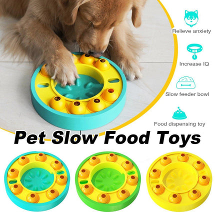 Interactive Slow Feeder Toy for Dogs Cats Pet Puzzle Hidden Treat Food Dispenser