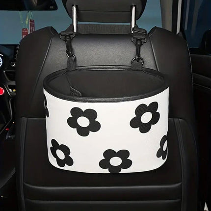 Car Seatback Trash Can Multifunctional Hanging Storage Box Clutter Organisation