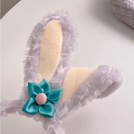 Cute Funny Rabit Headwear Lamb Wool Headband for Girls Kid Headbands Decor Party - Aimall