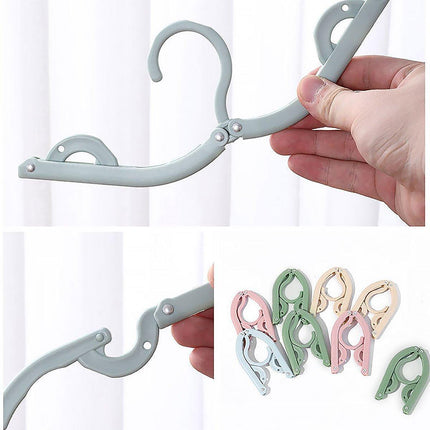 5/10pcs Travel Portable Folding Hangers for Clothes Business Trip Essentials