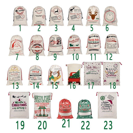 Large Christmas Sacks Jumbo Large Santa Gift Sack Bag Gifts Stocking Present Bag