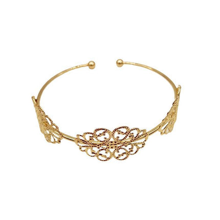 Women Upper Arm Cuff Armband Adjustable Jewelry Bracelet Minimalist Bangle Gift - Aimall