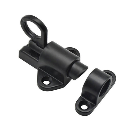 5PCS Aluminum Alloy Spring Bolt Self-Closing Sliding Door Window Lock Buckle Set