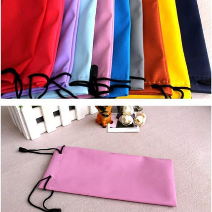 5PCS Cleaning Clothes Sunglasses Pouch Glasses Case Soft Eyeglasses Bag Random - Aimall