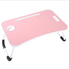 Laptop Bed Table Foldable Lap Standing Desk with Cup Slot for Indoor Picnic Tray