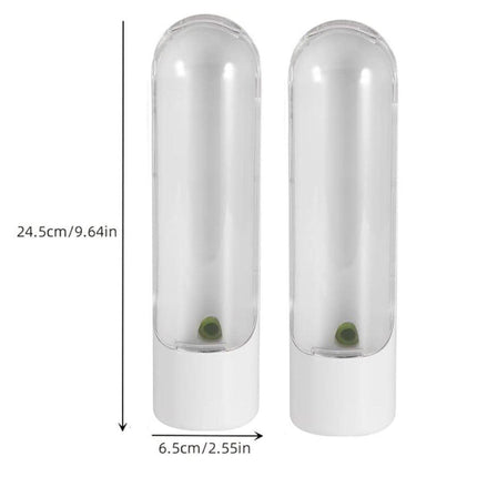2pcs Fresh Box Vegetable Crisper Fridge Storage Container for Kitchen Use