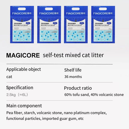 4pcs Mixed Cat Litter Clumping Odor Control Premium Cat Litter for Cat