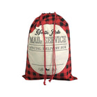 Plaid Christmas Gift Bags Reusable Holiday Apple Pouch Santa Bundle Sacks