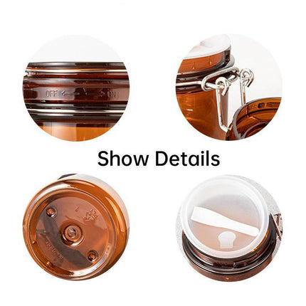 5pcs Sealed Bottle Mask Jar PET Plastic Packaging Containers for Skincare Use