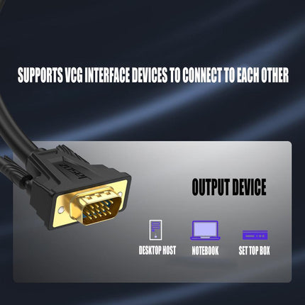 1M VGA 15pin Monitor Projector Cable VGA 3+6 HD Video Cable for LCD Laptop - Aimall