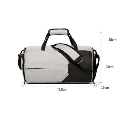Gym Duffel Bags 30L Canvas Travel Bag Waterproof Fitness Shoes Compartment Shoe - Aimall
