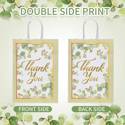 30Pcs Floral Gift Bags Handbags Paper Bags for Party Favors Wedding Decorations