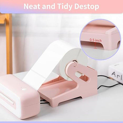 Pink Label Paper Holder Organizer Stand for Office Desk Shelf Storage Solution