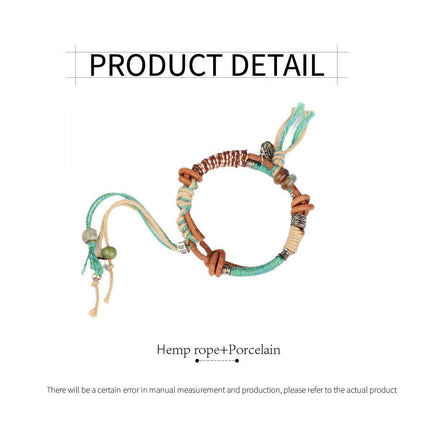 Boho Vintage Braided Fringe String Bracelet for Women Fashion Jewelry Gift