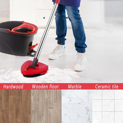 2PCS Triangle Rotating Mop Head Replacement Floor Brush Universal Cleaning Mop