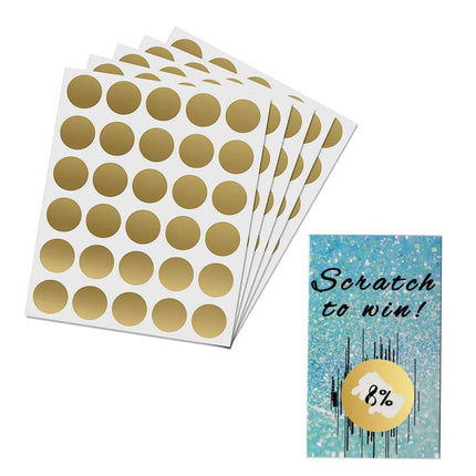 20 Sheets Round DIY Sticker Labels Adhesive Craft Labels for Organization Decor