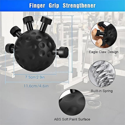 Finger Grip Hand Exerciser Stress Relief Grip Ball Wrist Strengthener Trainer