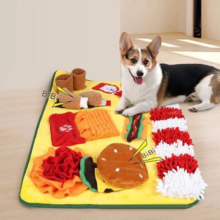 Dog Sniffing Pad Pet Training Mat Interactive Snuffle Toy for Dogs Stress Relief